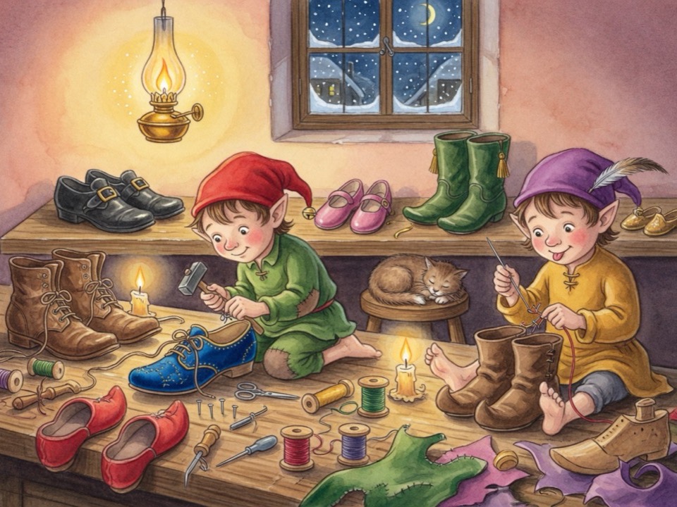 The Elves and the Shoemaker cover