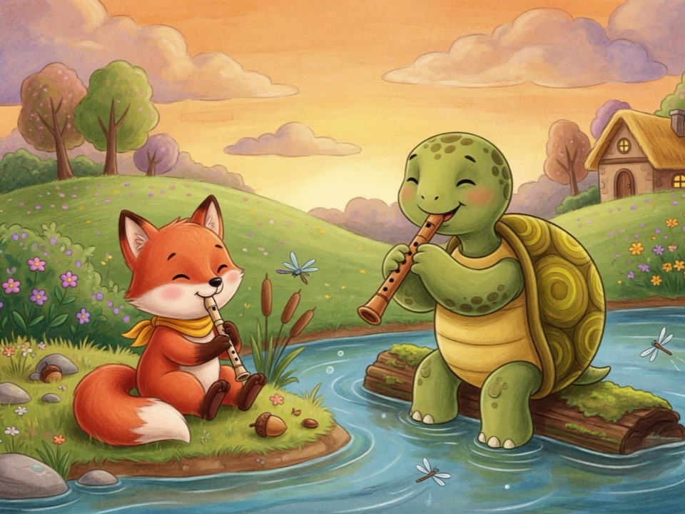 The Flute and the Turtle cover