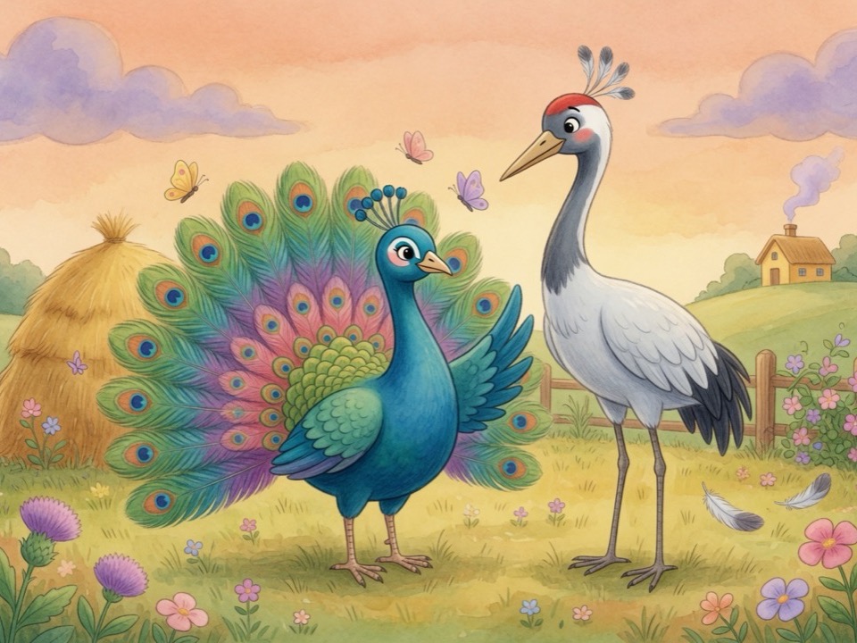 The Peacock and the Crane cover